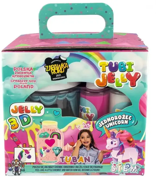 Set creativ Tuban - Tubi Jelly, Unicorn, 6 culori