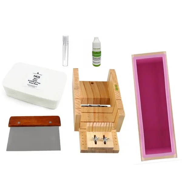 Set Creativ, ZAMO, Baza de Sapun Aromata, Forma, Ghilotina, Vopsea Glicerina