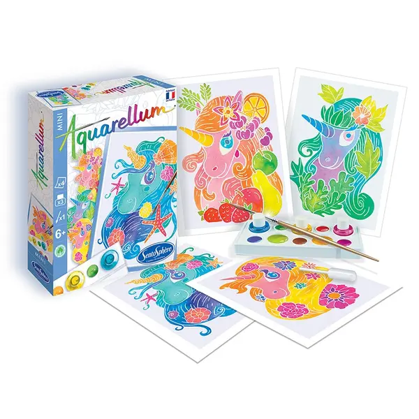 Set creative - Aquarellum Mini - Unicorni | Sentosphere