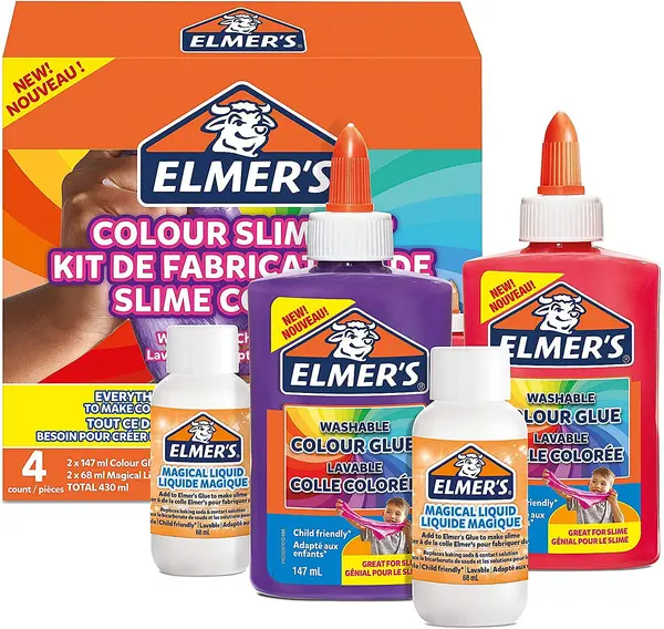 Set creative pentru slime Elmer's - Culori opace