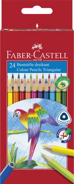 Set creioane colorate Faber-Castell - 24 bucati