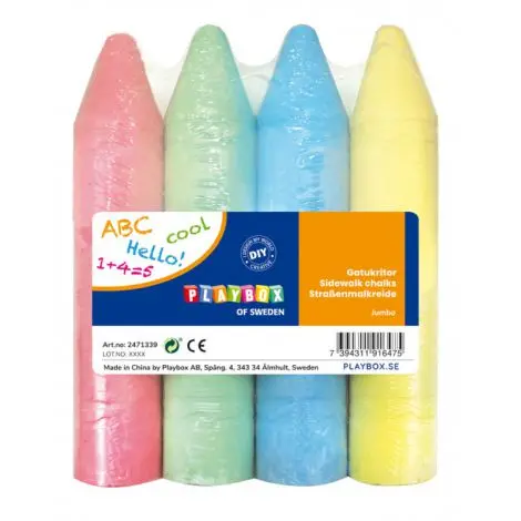 Set creta colorata Jumbo pentru asfalt