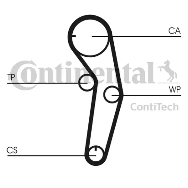 Set curea de distributie CONTINENTAL CTAM CT1053K1
