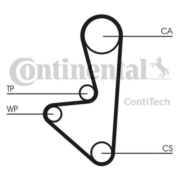Set curea de distributie CONTINENTAL CTAM CT718K1