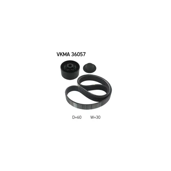 Set curea transmisie cu caneluri SKF VKMA 36057