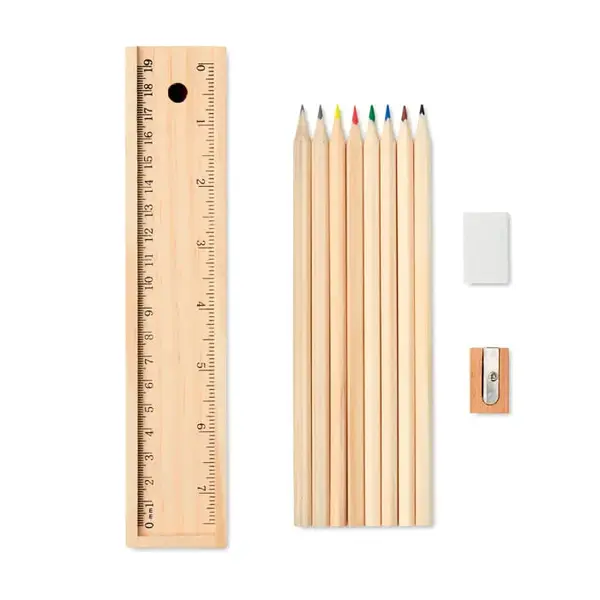 Set de 12 creioane de lemn Set de 12 creioane de lemn