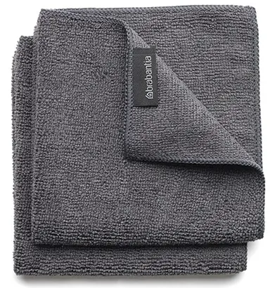 Set de 2 lavete din microfibră Brabantia - SinkSide, Dark Grey