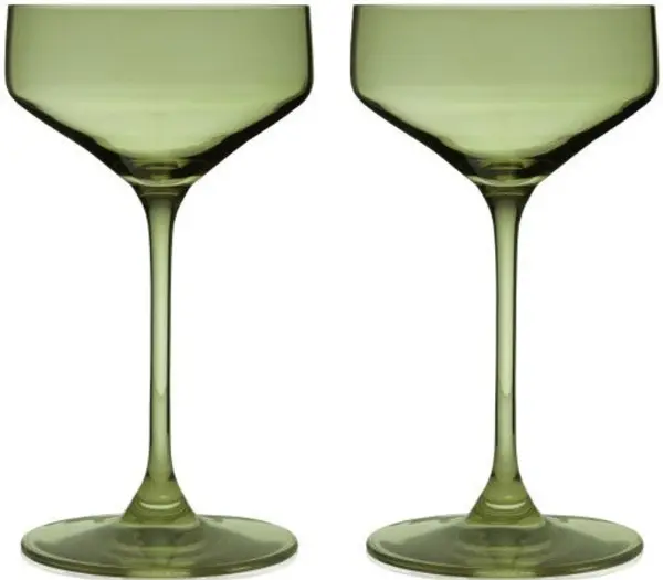 Set de 2 pahare de cocktail coupe Viski - Nouveau, 192 ml, ceai de salvie