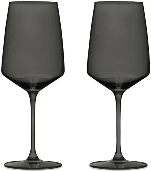 Set de 2 pahare de vin Viski - Nouveau, 650 ml, gri fumuriu