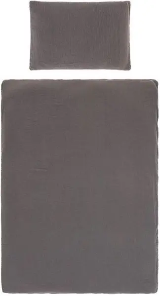 Set de 2 piese pentru pat pentru copii Lassig - 100 x 140 cm, antracit