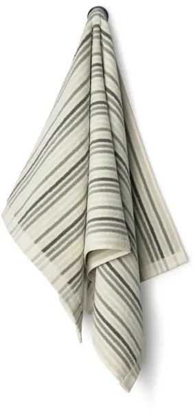 Set de 2 prosoape din bumbac La Reina - Iris Stripe, 50 x 100 cm, dungi verzi