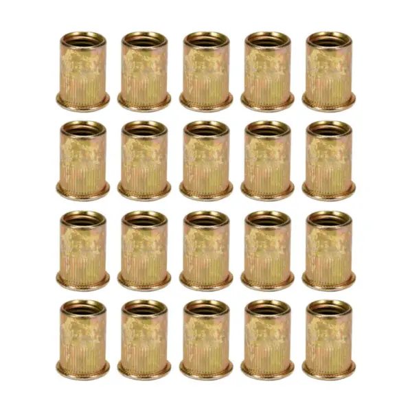Set de 20 piulite nituibile M12 din otel cu lungime 22 mm Yato YT-36476
