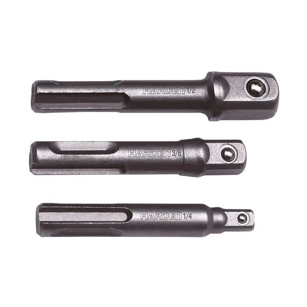 Set de 3 Adaptoare SDS-Plus pentru Bits, Profesional, Harden