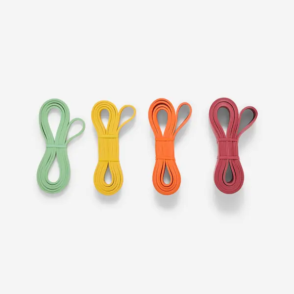 Set de 4 benzi elastice pentru consolidarea musculaturii (10, 20, 30, 40 kg)