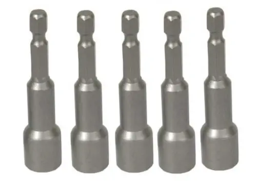 Set de 5 biti tubulari magnetici 1/4