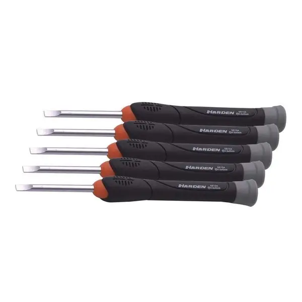 Set de 5 Surubelnite de Precizie, Slot, Profesional, Harden, 4.0 x 50 mm