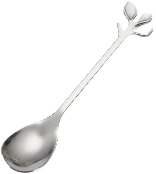 Set de 6 linguri Morello - Silver Tree, 12 cm,argintiu