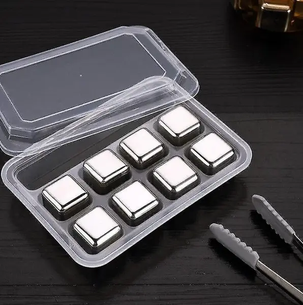 Set de 8 cuburi de gheață și un clește Morello - 16.5 х 11.5 cm