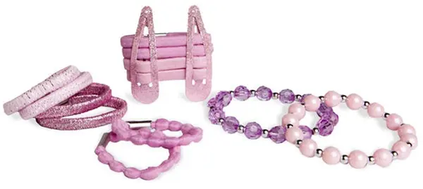 Set de accesorii pentru păr Martinelia - Candy, roz