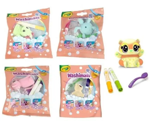 Set de activități reutilizabile Crayola - Washimals Pets