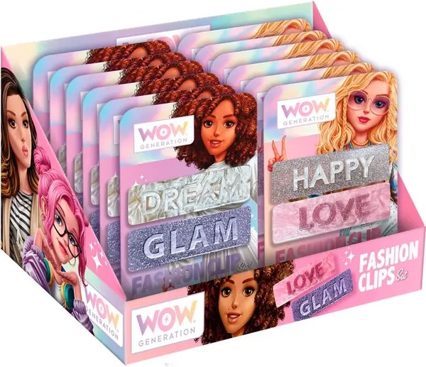 Set de agrafe de par WOW Generation - Cu mesaj, sortiment