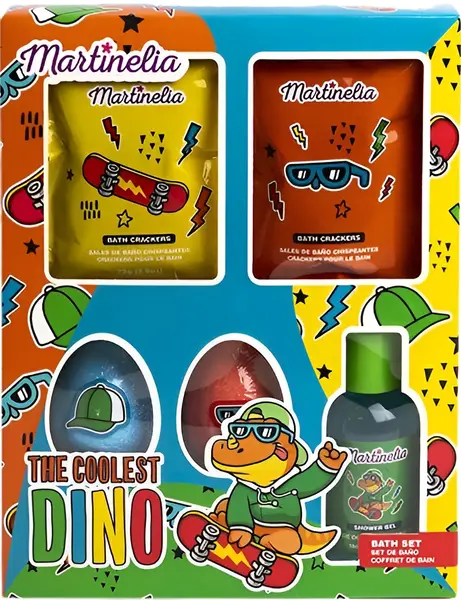 Set de baie pentru copii Martinelia - The Coolest Dino, 5 piese