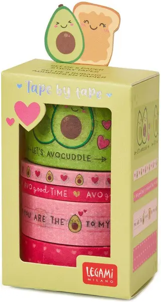 Set de bandă colorată Legami - Avocado, 5 buc