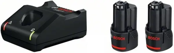 Set de baterii reîncărcabile Bosch - Professional, 2xLi-Ion GBA 12V, 2.0Ah+GAL 12V-40
