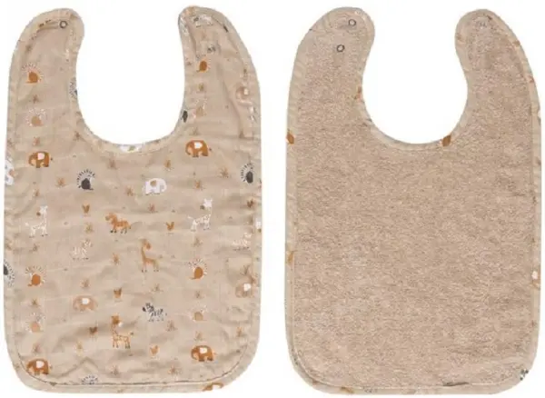 Set de bavete Bebe-Jou - Steppe, 2 buc