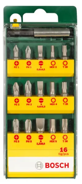 Set de biți Bosch - 16 piese