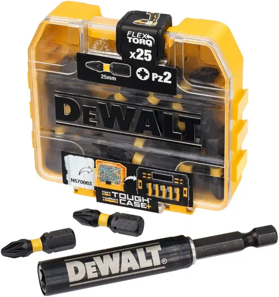 Set de biți pentru ciocan rotopercutor DeWALT - DT70556T-QZ Extreme FLEXTORQ, 25 buc