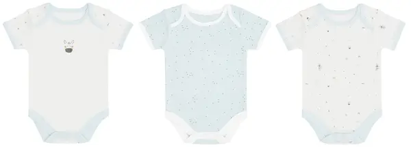 Set de body pentru bebeluși KikkaBoo Stripy Friends - 3 buc, 0-3 luni