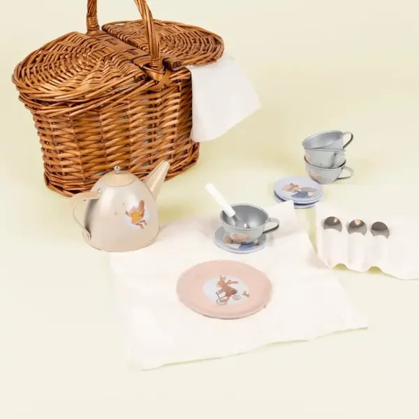 Set de ceai in cos impletit, Egmont Toys