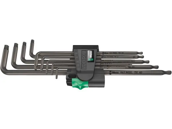 Set de chei unghiulare 967/9 TX XL 1 TORX Wera, material rezistent, cap sferic, 5024460001