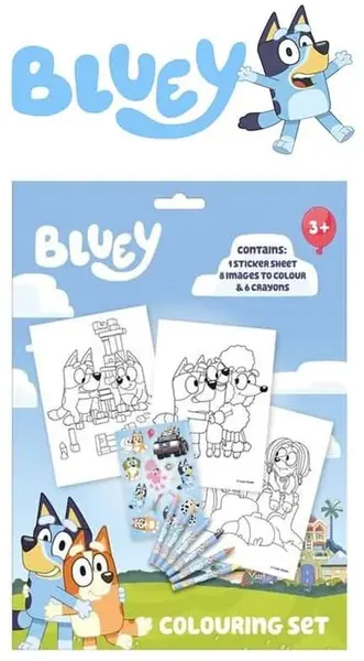 Set de colorat Kids Licensing - Bluey,cu un caiet