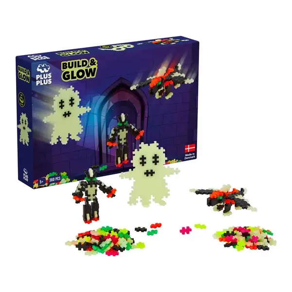 Set de constructie Build and Glow Plus Plus Constructor 360 piese