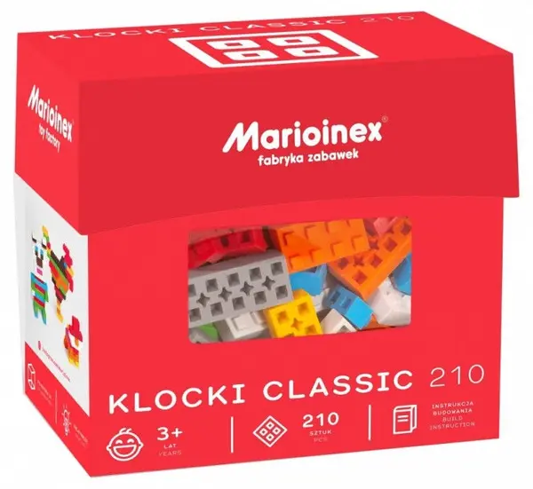 Set de constructie clasic Mario Inex, 210 piese