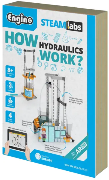 Set de construcție Engino Steamlabs - Cum funcționează hidraulica