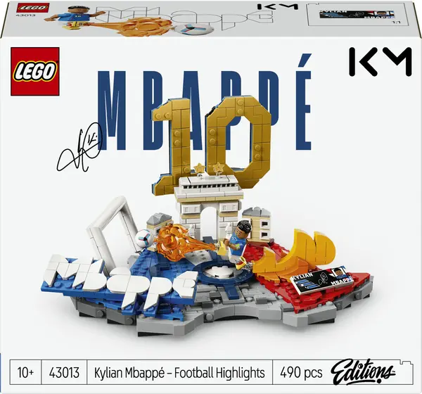 Set de construcție LEGO Editions - Accente de fotbal: Kylian Mbappé (43013)