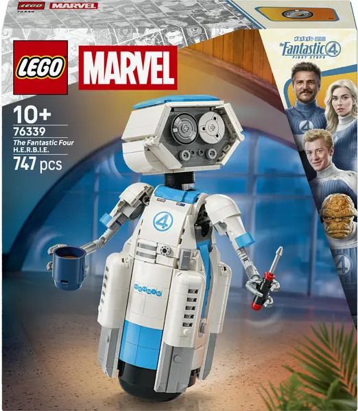Set de construcție LEGO Marvel Super Heroes – Cei Patru Fantastici: H.E.R.B.I.E. (76339)