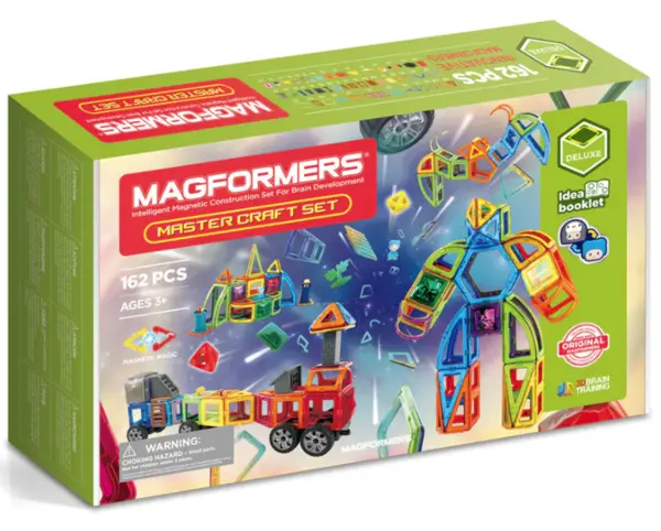 Set de constructie magnetic - Master Craft - Gigantic, 162 piese | Magformers