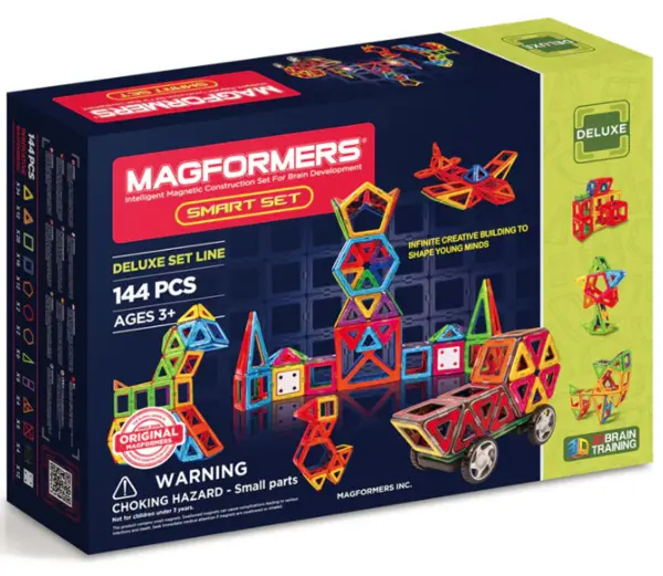 Set de constructie magnetic - Smart, 144 piese | Magformers