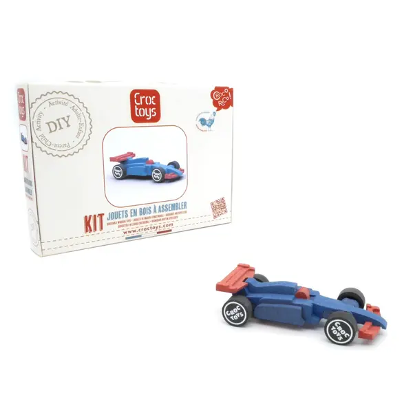 Set de constructie masina de curse, Croc toys