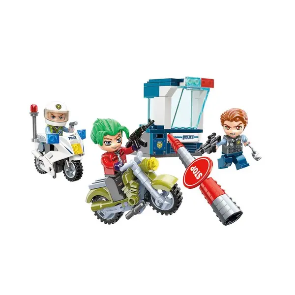 Set de constructie Qman Mine City Interceptarea Infractorilor 98 piese
