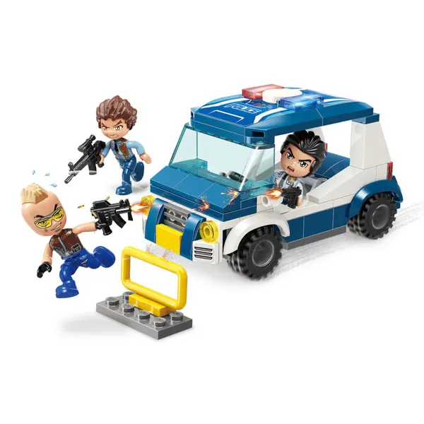 Set de constructie Qman Mine City Masina de Patrulare 121 piese