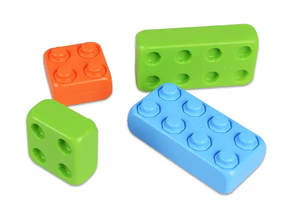 Set de construit pentru copii Junior Bricks - 25 de piese in plasa