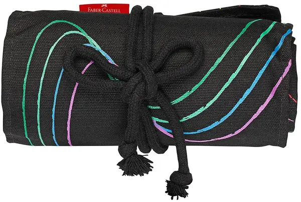 Set de creioane colorate Faber-Castell Black Edition - Pe rolă, 72 de culori