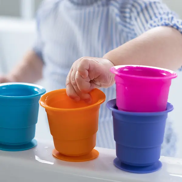 Set de cupe din silicon cu ventuze Suction Kupz