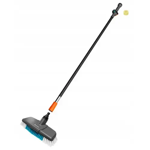 Set de curatare GARDENA Cleansystem, perie rigida, maner cu apa M, sampon, 150 cm