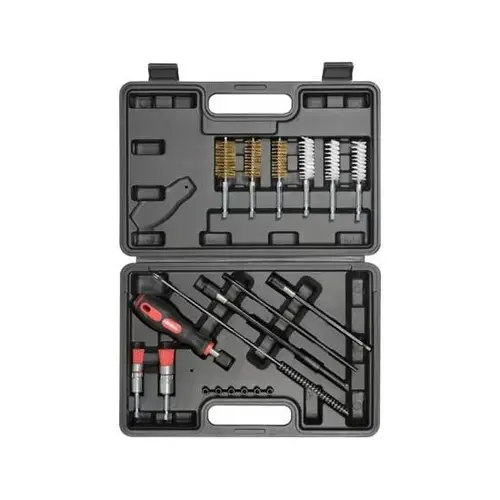 Set de curatare guri injectoare 19 piese, Yato YT-17623, otel inoxidabil, nylon, alama, 1/4inch